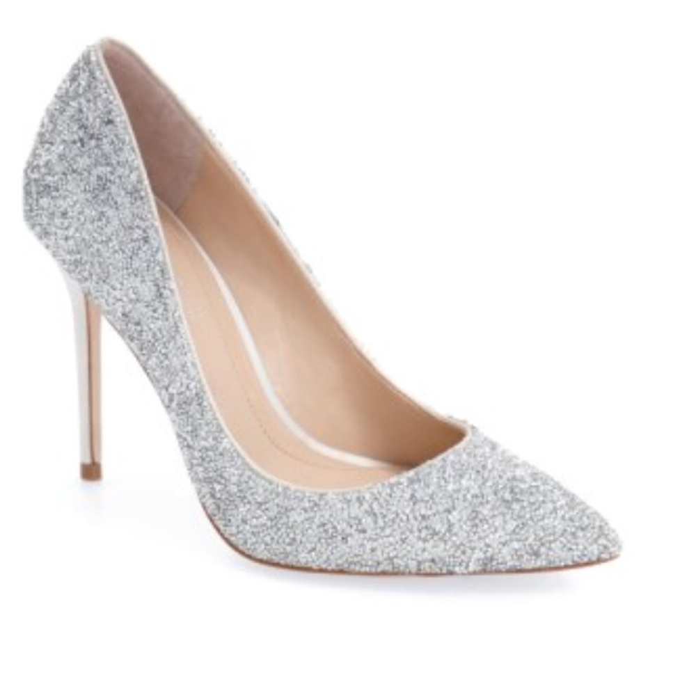 Silver Crystal heels that will dazzle!